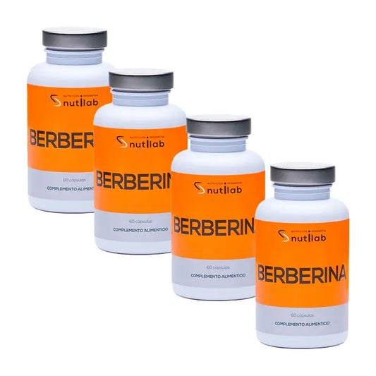 Pack Nutilab Berberine 500 Mg , 4x60 Capsules