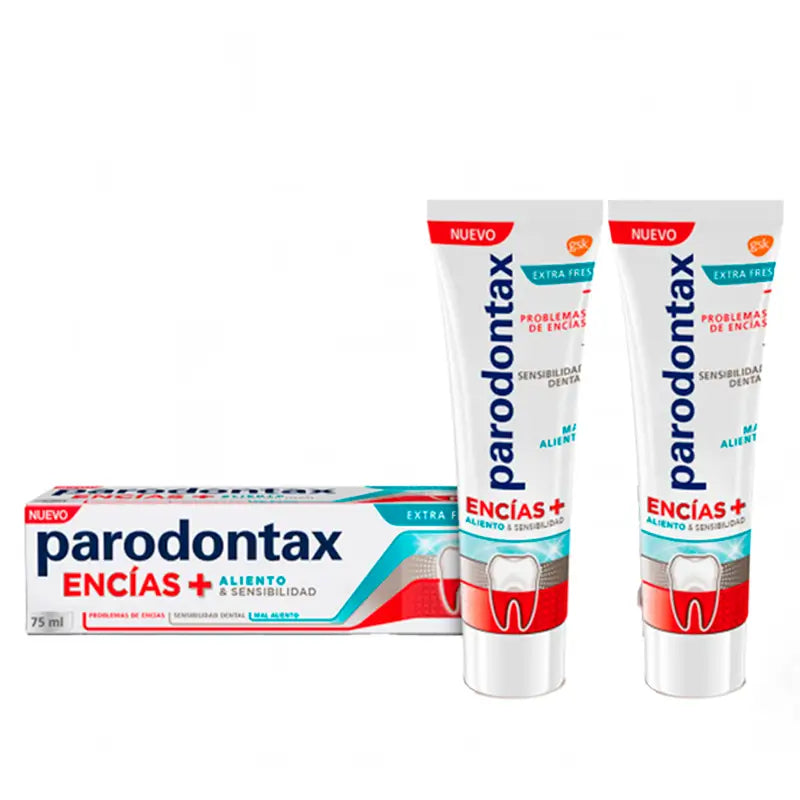 Parodontax Pack Toothpaste Extra Fresh Sensitivity Gums, 2 x 75 ml