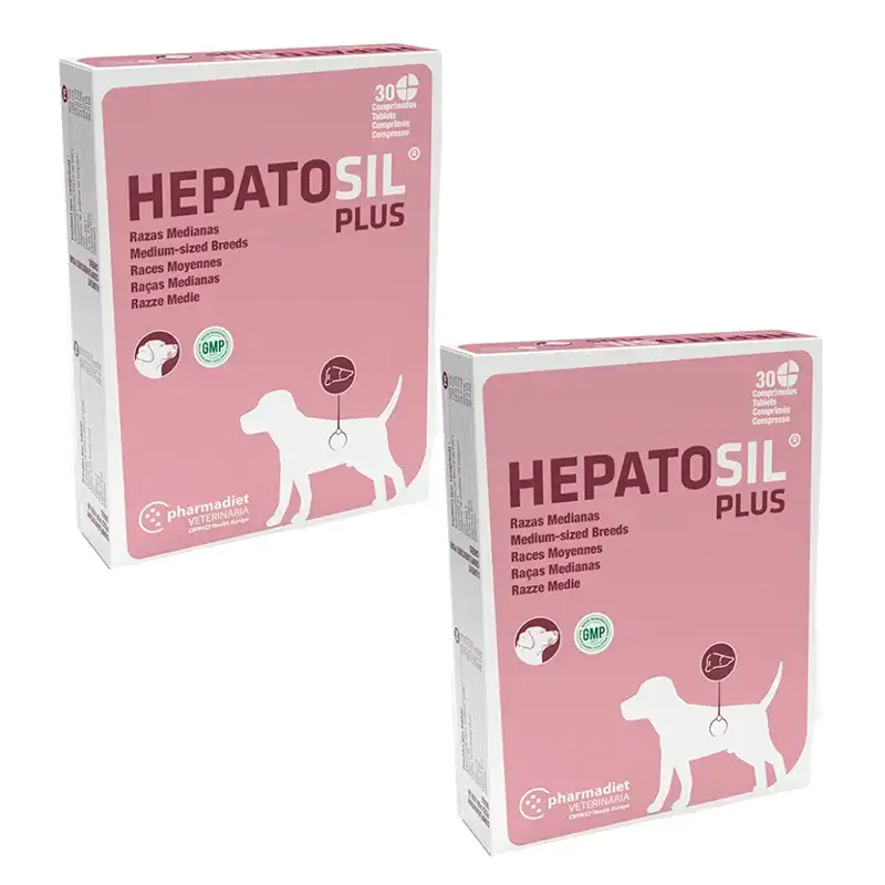 Pharmadiet Hepatosil Plus Pack Medium Breed, 30 Tablets 2 units