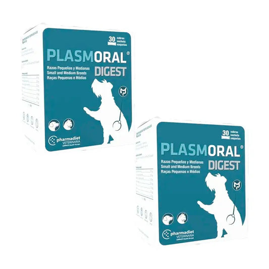 Pack Pharmadiet Plasmoral Digest Small and Medium Breeds, 2 x 30 sachets