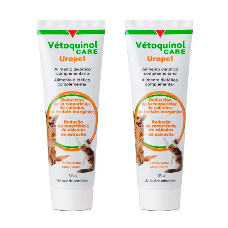 Pack Vétoquinol Uro-Pet Paste 120 gr 2 units