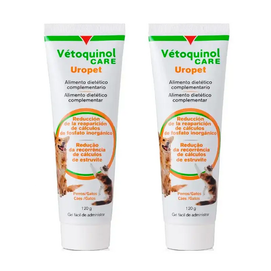 Pack Vétoquinol Uro-Pet Paste 120 gr 2 units