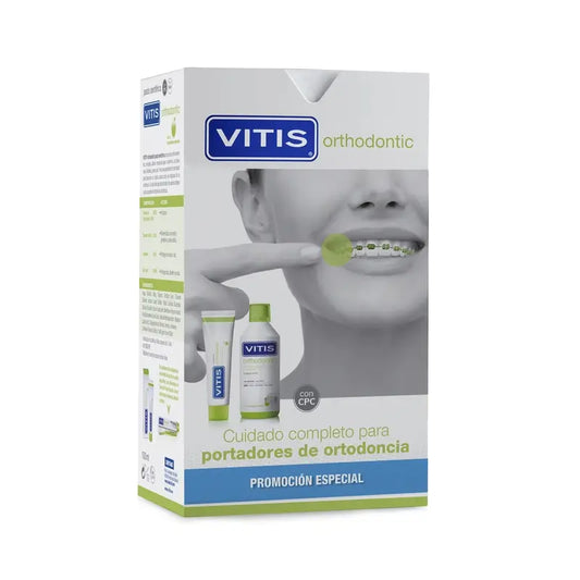 VITIS Pack Orthodontic Toothpaste 100 ml + Mouthwash 500 ml