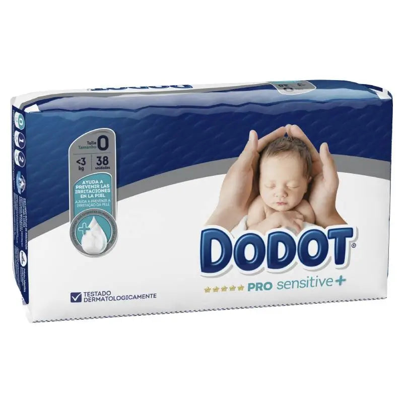 Dodot Pro Sensitive Nappy Size 0 (Up to 3 Kg), 38 units