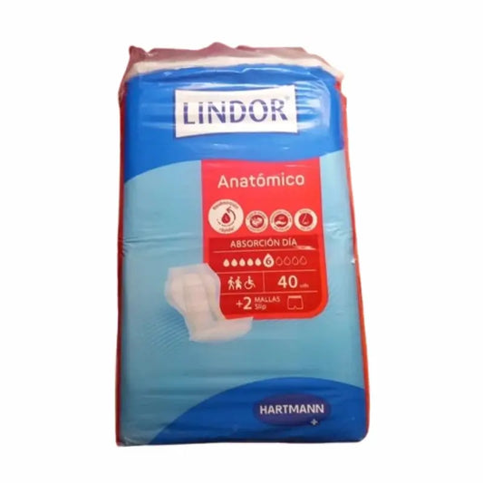 Lindor Anatomical Nappy Night 80 Und One Size