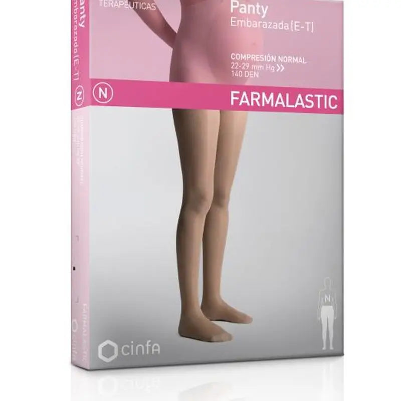 Farmalastic Compression Panty Normal Pregnant, Size XL Black