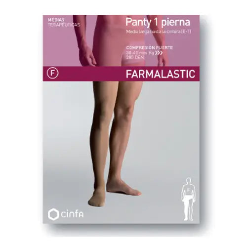 Panty Farmalastic C. Fuerte Pierna Derecha T.Extra Grande