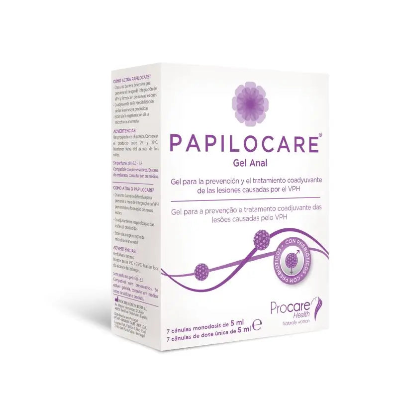 Papilocare Anal Gel 7 Cannulas, 5 ml