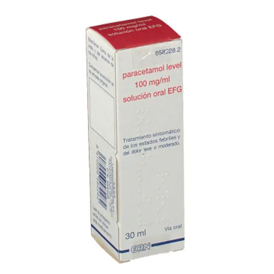 Paracetamol Level 100 mg/ml Solución Oral EFG 30 ml