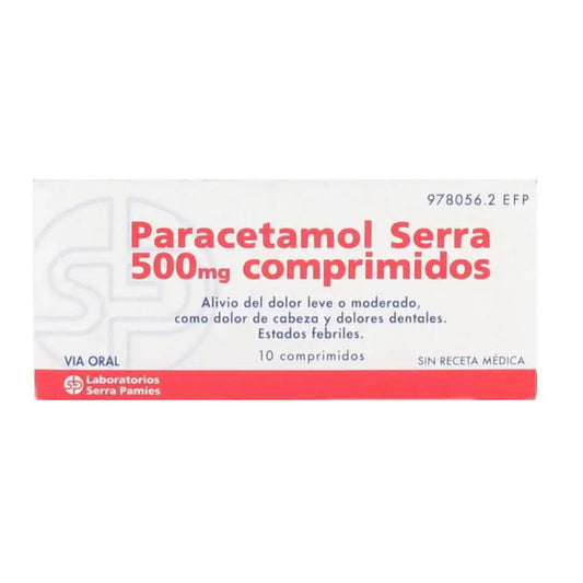 Serra Paracetamol 500 mg 10 comprimidos