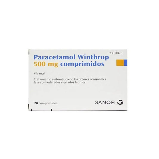 Paracetamol Winthrop 500 mg 20 Comprimidos