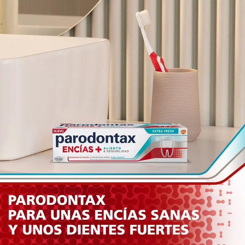 Parodontax Gums + Breath & Sensitivity Toothpaste, 2x75 ml pack