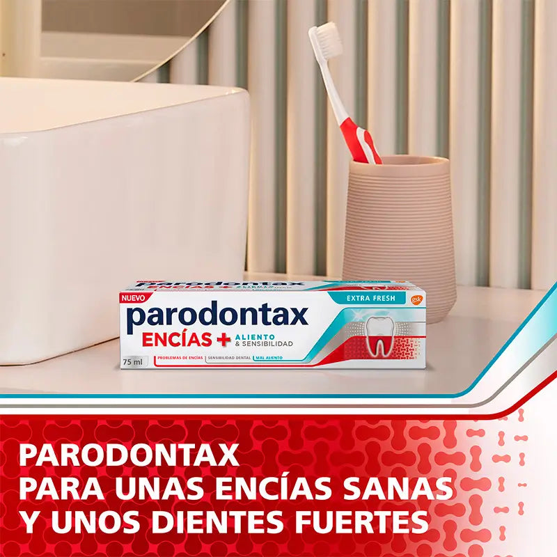 Parodontax Pasta de Dientes Encías Sensibilidad Extra Fresh, 75 ml