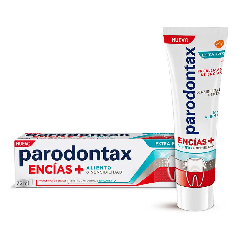 Parodontax Pasta de Dientes Encías Sensibilidad Extra Fresh, 75 ml