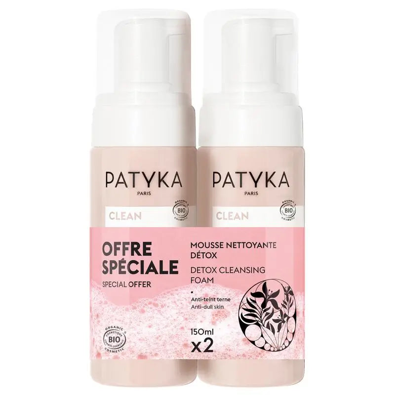 Patyka Detoxifying Cleansing Foam Duo, 150 ml +150 ml