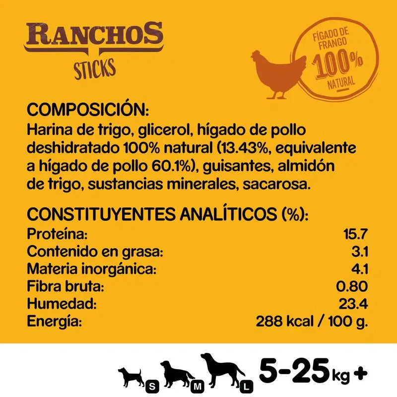 Pedigree Ranchos Liver Sticks 10X60Gr