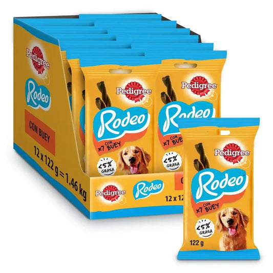 Pedigree Rodeo Beef 7 Strips 12X122Gr