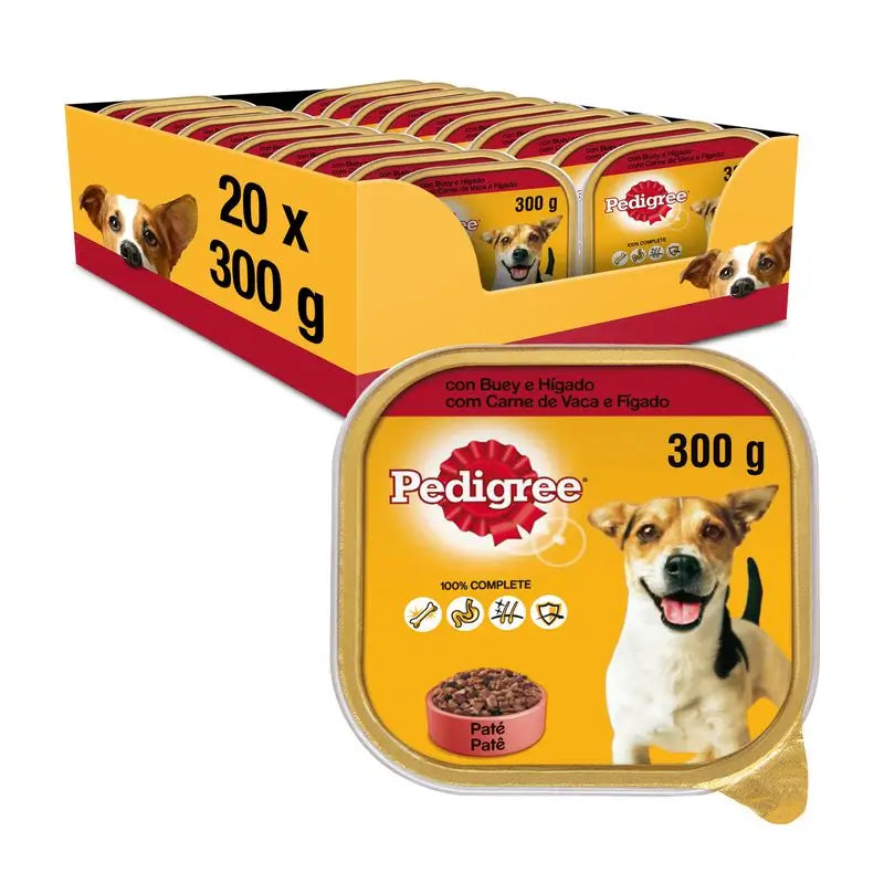 Pedigree Beef Livery Portion Box 20X300Gr