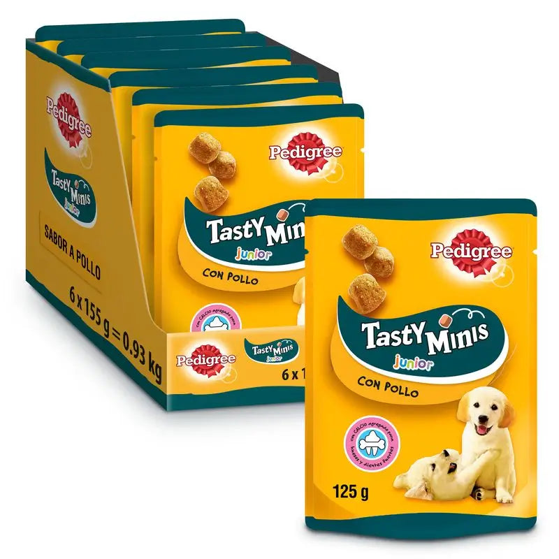 Pedigree Tasty Mini Junior Chicken 6X125Gr