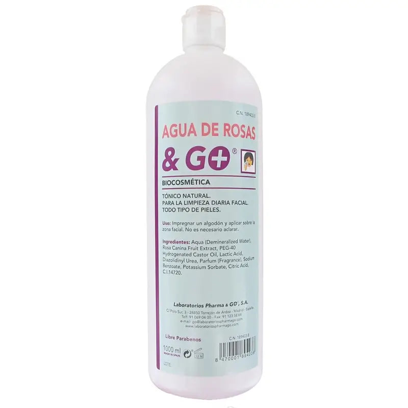 Pharma & Go Rose Water 1000Ml.