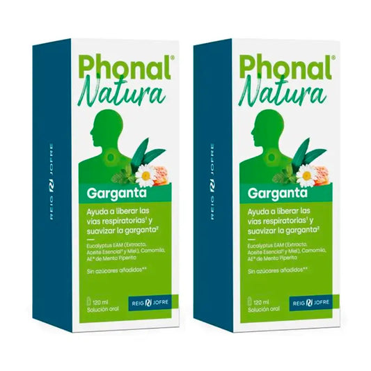 Phonal Natura Duplo Throat 120 Ml, 2 x 120 ml