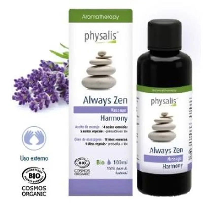 Physalis Always Zen Harmony Aceite Masaje 100Ml. Bio