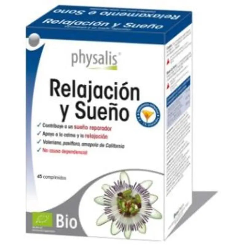 Physalis Relajacion Y Sueño 45 Comprimidos Bio