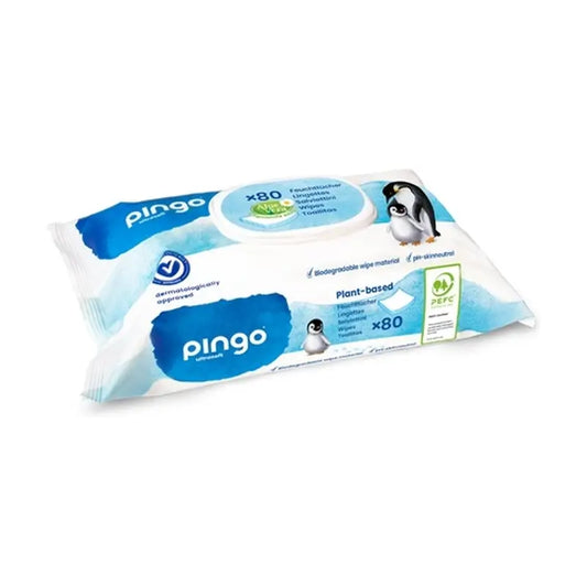 Pingo Biodegradable Wipes, 80