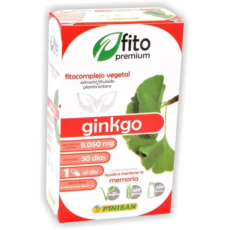 Pinisan Fitopremium Ginkgo  , 30 cápsulas