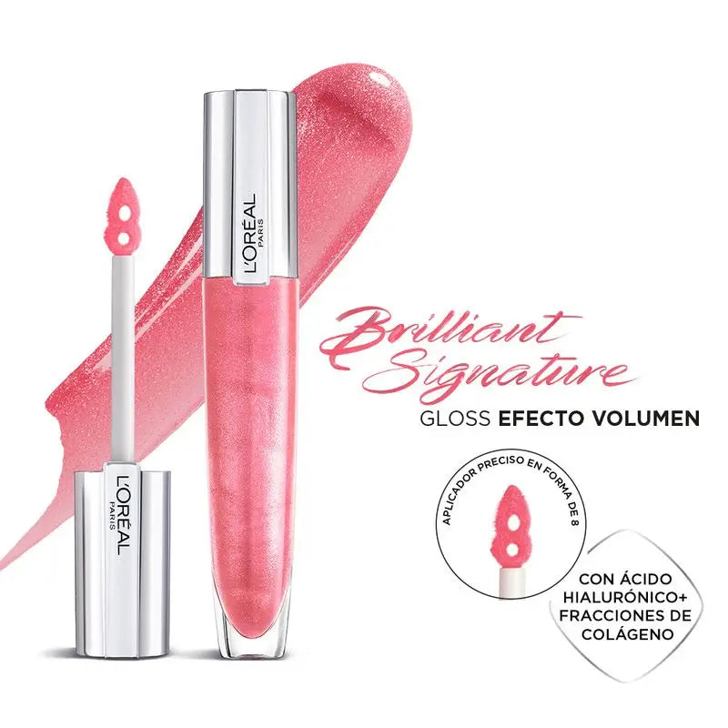 L'Oréal Paris Brilliant Signature Plump Lipstick: Volumising Effect With Hyaluronic Acid And Collagen, 6 Shades