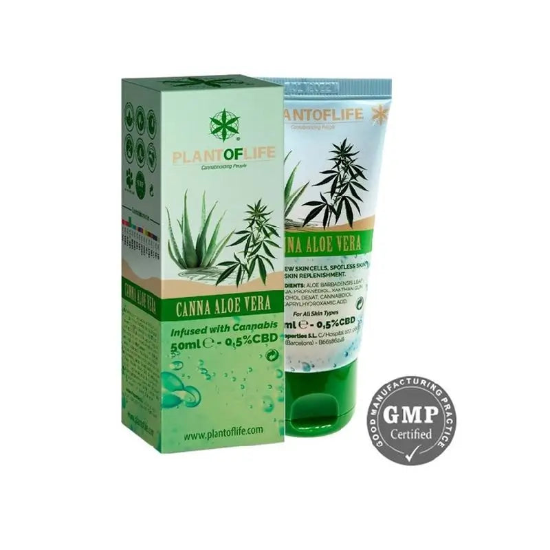 Plant Of Life Aloe Vera Gel With CBD 0.5% Canna Aloe , 50 ml