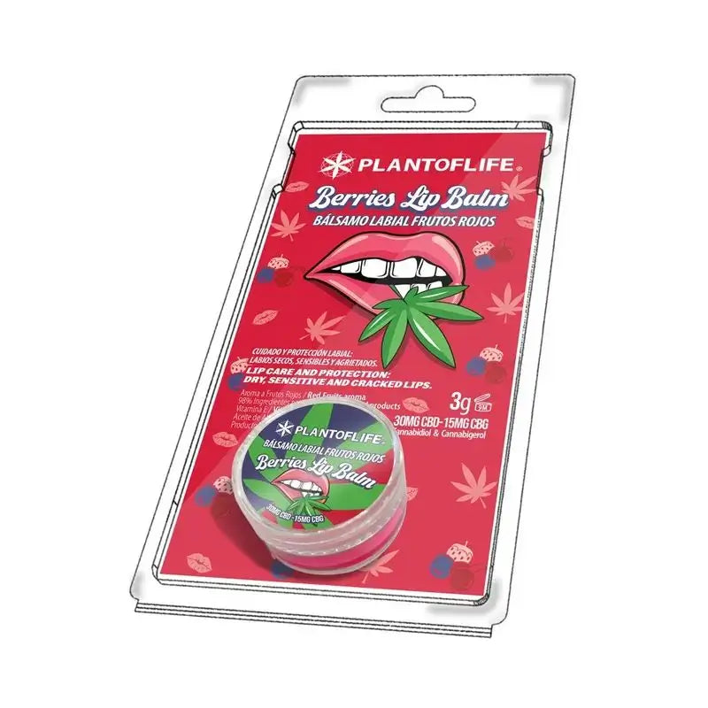 Plant Of Life Lipbalm Red Fruits 1% CBD - 0,5% Cbg , 3 g