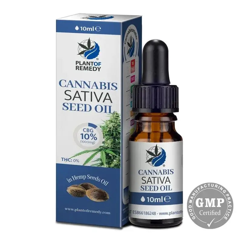 Plant Of Remedy Cannabis Sativa Oil 10% Cbg, 10 ml