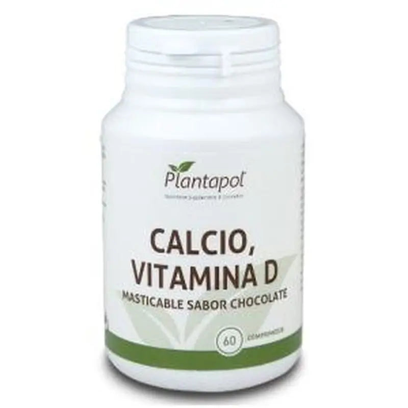 Plantapol Calcio+Vit.D Sabor Chocolate 60 Comprimidos Masticables