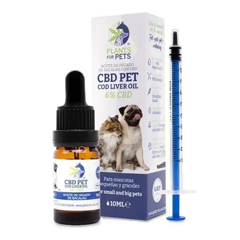 Plants For Pets Cod Liver Oil CBD 6% , 10 ml