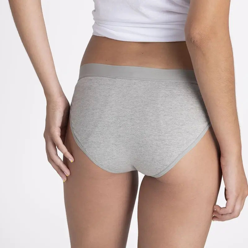 Platanomelón Salud E Higiene Kiwitas Classic Sporty Braguitas Menstruales Gris / M