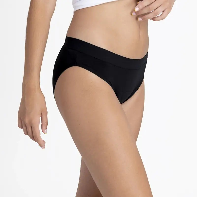 Platanomelon Kiwitas Classic Sporty Menstrual Panties Black / M