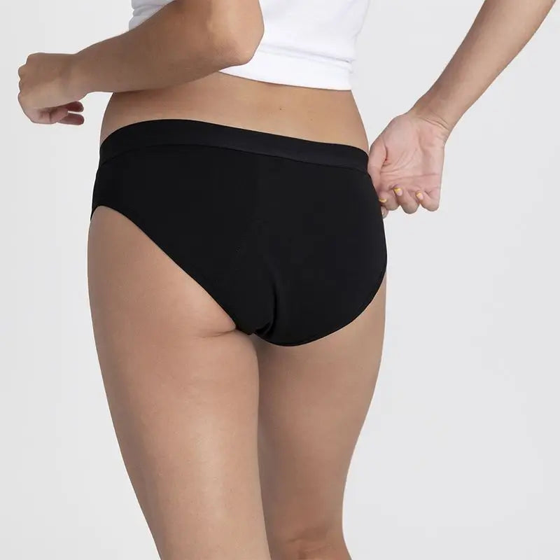 Platanomelón Salud E Higiene Kiwitas Classic Sporty Braguitas Menstruales Negro / S