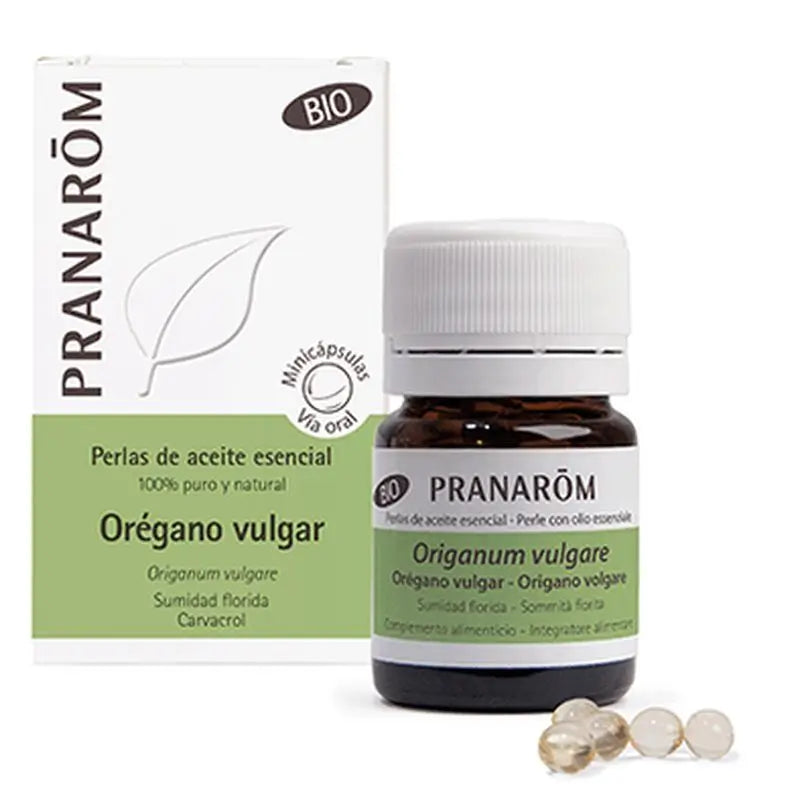 Pranarôm Aeqt - Oregano Vulgar Organic Essential Oil Pearls 100Mg , 60 units