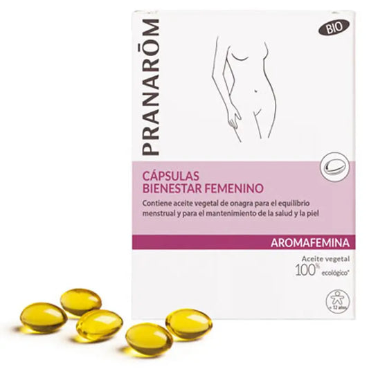 Pranarom Aromafemina Bienestar Femenino BIO, 30 cápsulas