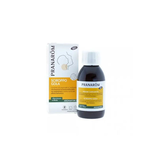 Pranarom Aromaforce Throat Syrup Ravintsara & Honey Bio , 150 ml