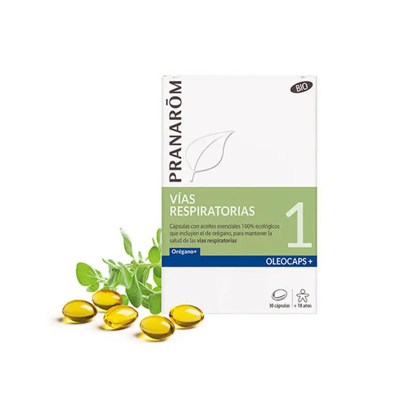 Pranarom Vías Respiratorias Oleocaps+ 1 Orégano 30 cápsulas