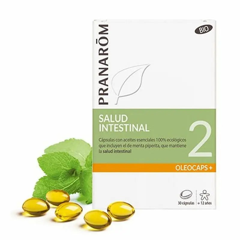 Pranarom Oleocaps 2 Alivio Gastrointestinal y Orina 30 cápsulas