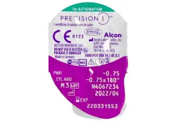 Precision 1 Daily Toric Lenses , 30 units