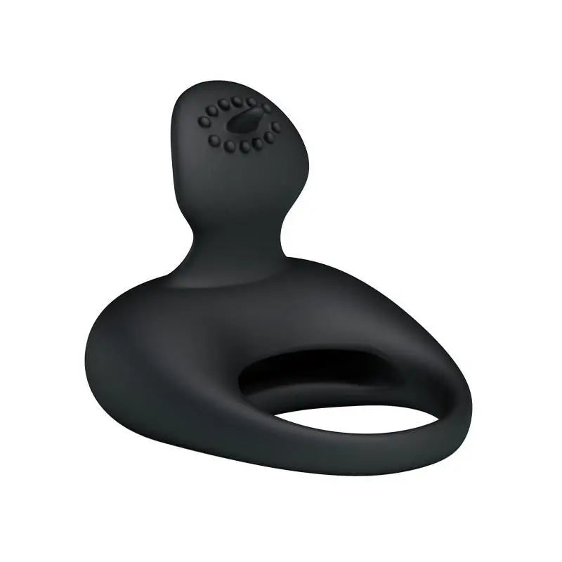 Prettylove Anillo Vibrador Tonguo Negro