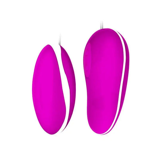 Prettylove Huevo Vibrador Avery Color Rosa Y Blanco