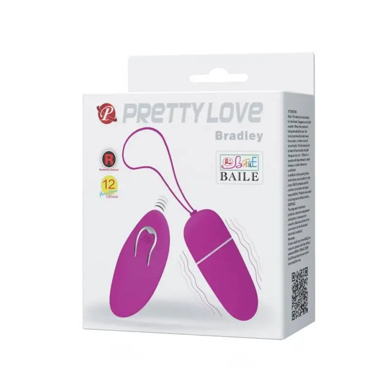 Prettylove Huevo Vibrador Bradley Color Púrpura