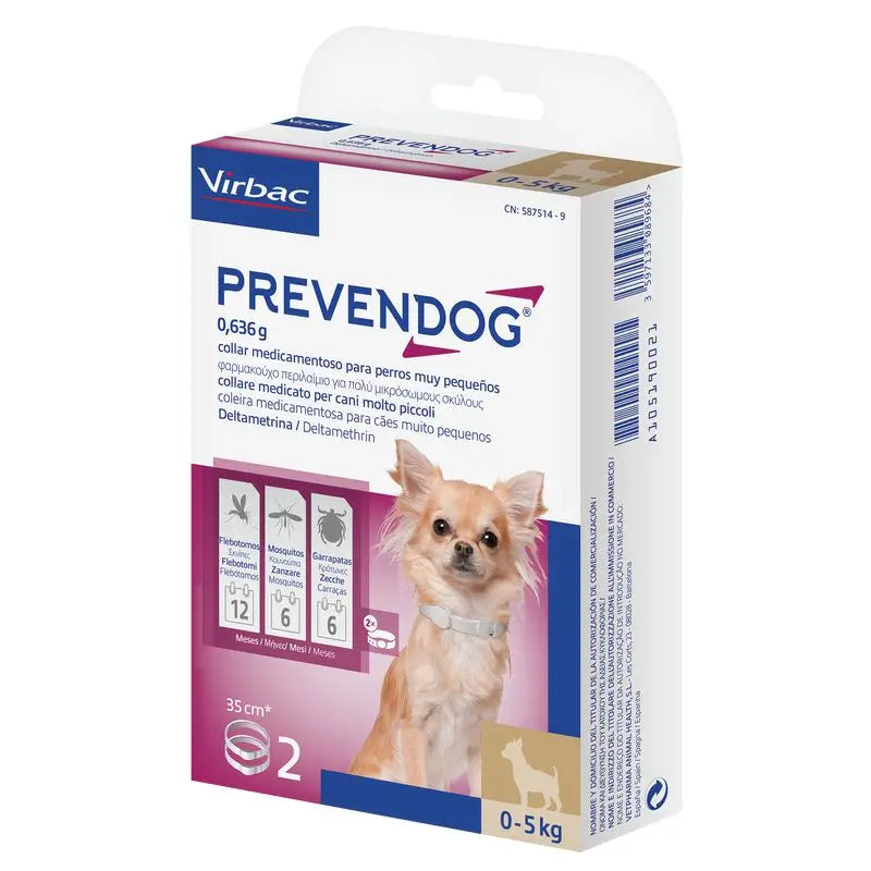 Virbac Prevendog Collar Antiparasitario 35 cm 2 unidades