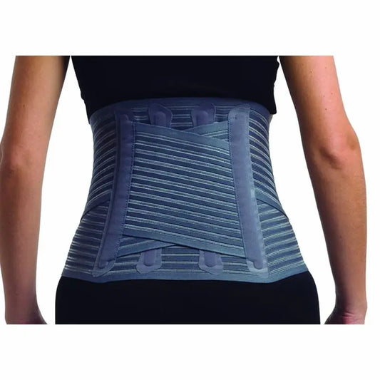 Primspine Care Lumbosacral Support Semi-Rigid Lumbar Crossover Girdle Grey S