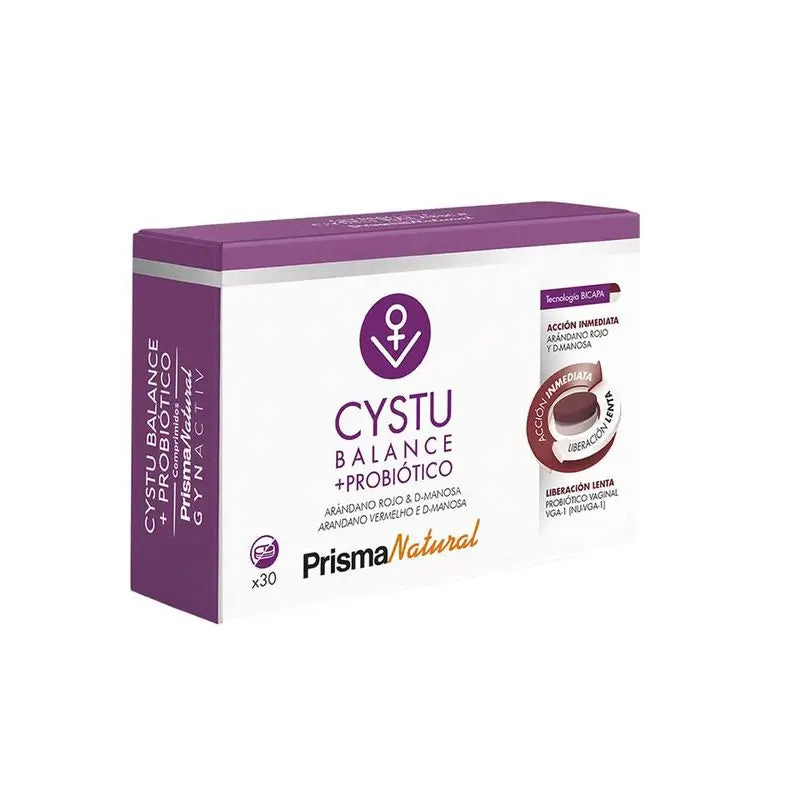 Prisma Natural Gynactiv Cystu-Balance + Probiotic, 30 tablets